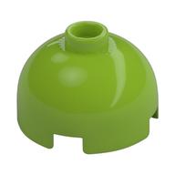 Brick Round 2 × 2 Dome Top, Vented Stud Lime