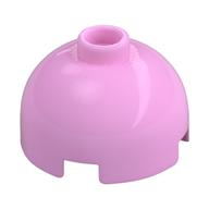 Brick Round 2 × 2 Dome Top, Vented Stud Bright Pink