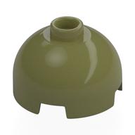 Brick Round 2 × 2 Dome Top, Vented Stud Olive Green