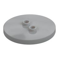 Plate Special Round 4 × 4 with 2 Studs [Plain] Hellblaugrau