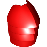 Large Figure Shoulder Cover, Armour, Ridged, Elite Praetorian Guard Red