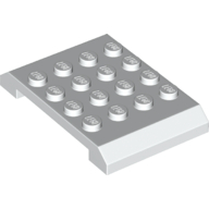 Brick Sloped 4 × 6 × 2/3 Double White
