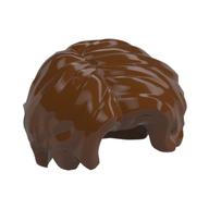 Hair Mid Length, Parted Reddish Brown