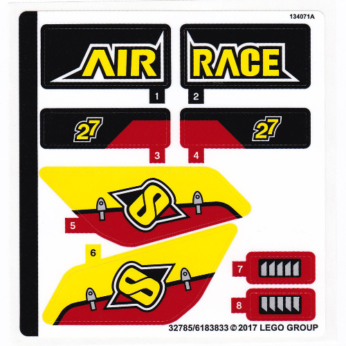 Stickerbogen für Set 60144-1 [Keine Farbe/Beliebige Farbe]