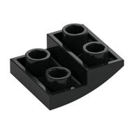 Brick Curved Inverted 2 × 2 × 2/3 Black