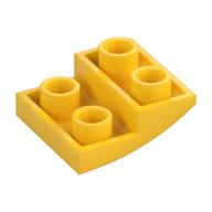 Brick Curved Inverted 2 × 2 × 2/3 Yellow