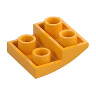 Brick Curved Inverted 2 × 2 × 2/3 Bright Light Orange