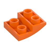 Brick Curved Inverted 2 × 2 × 2/3 Orange