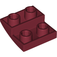 Bogenstein umgekehrt 2 × 2 × 2/3 Dunkelrot