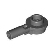 Plate Special Round 1 × 1 with Hollow Stud and Horizontal Bar 1L Dunkelblaugrau