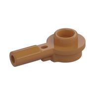 Plate Special Round 1 × 1 with Hollow Stud and Horizontal Bar 1L Medium Nougat
