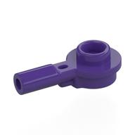 Plate Special Round 1 × 1 with Hollow Stud and Horizontal Bar 1L Dark Purple