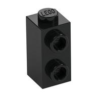Stein speziell 1 × 1 × 1 2/3 mit Noppen auf 1 Seite Schwarz