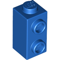 Brick Special 1 × 1 × 1 2/3 with Studs on 1 Side Blue