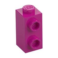 Brick Special 1 × 1 × 1 2/3 with Studs on 1 Side Magenta