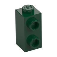 Brick Special 1 × 1 × 1 2/3 with Studs on 1 Side Dark Green