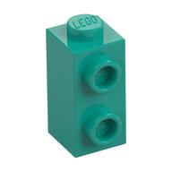Brick Special 1 × 1 × 1 2/3 with Studs on 1 Side Dark Turquoise