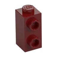 Brick Special 1 × 1 × 1 2/3 with Studs on 1 Side Dark Red