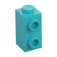 Brick Special 1 × 1 × 1 2/3 with Studs on 1 Side Medium Azure