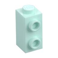 Stein speziell 1 × 1 × 1 2/3 mit Noppen auf 1 Seite Hellaqua