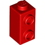 Brick Special 1 × 1 × 1 2/3 with Studs on 1 Side Red