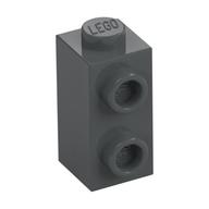 Brick Special 1 × 1 × 1 2/3 with Studs on 1 Side Dark Bluish Gray