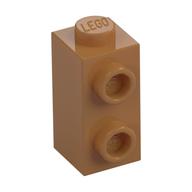 Brick Special 1 × 1 × 1 2/3 with Studs on 1 Side Medium Nougat