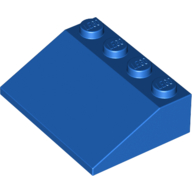 Brick Sloped 33° 3 × 4 Blue