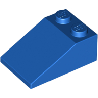 Brick Sloped 33° 3 × 2 Blue