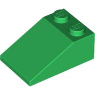 Brick Sloped 33° 3 × 2 Green