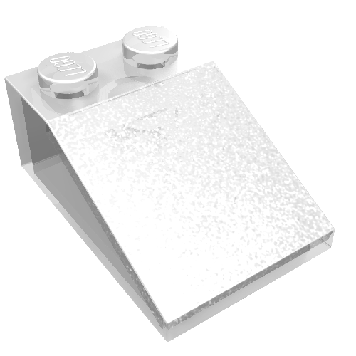 Brick Sloped 33° 3 × 2 Trans-Clear