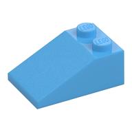 Brick Sloped 33° 3 × 2 Medium Blue