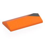 Brick Sloped 33° 2 × 4 Double with Dark Bluish Grey Triangle print Orange
