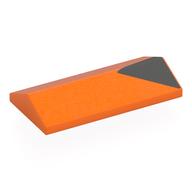 Brick Sloped 33° 2 × 4 Double with Dark Bluish Grey Triangle print Orange
