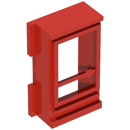 Tür 1 × 2 × 3 links, ohne Glas für Steine mit Schlitzen