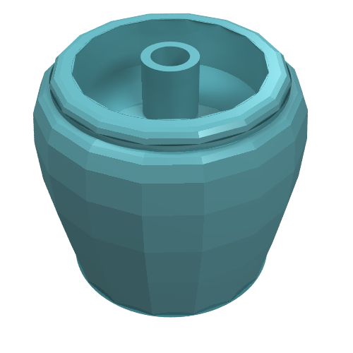Belville / Scala, Equipment Flower Pot Light Turquoise
