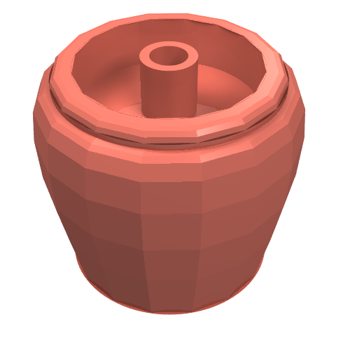 Belville / Scala, Equipment Flower Pot Salmon