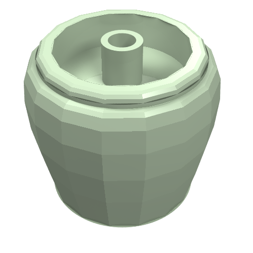 Belville / Scala, Equipment Flower Pot Light Green