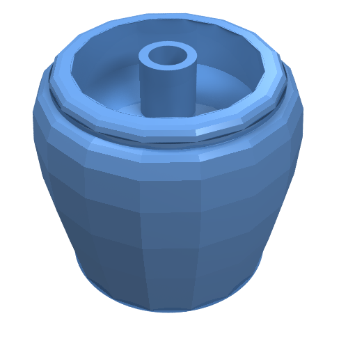 Belville / Scala, Equipment Flower Pot Mittelblau