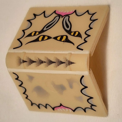Book 2 × 3 with Four Eyes Print Tan
