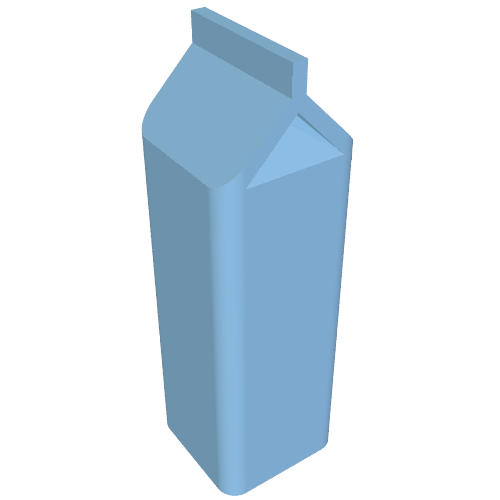 Belville / Scala, Food, Milk Carton Mittelblau
