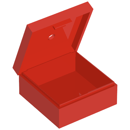 Box 3.5 × 3.5 × 1.3 with Hinged Lid