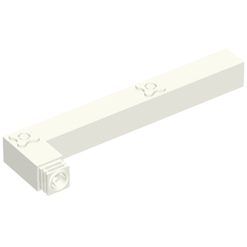 Scala, Building, Support L 18 Studs Long [Complete Assembly] White