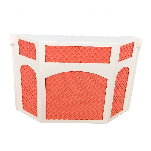 Scala, Building, Wall, Window Bay Seat 13 × 3 × 7 1/3 Weiß