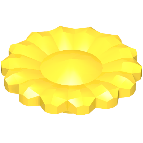 Belville / Scala, Plant Flower with 14 Petals Type 1 Gelb