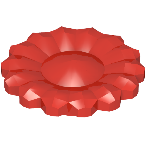 Belville / Scala, Plant Flower with 14 Petals Type 1 Red