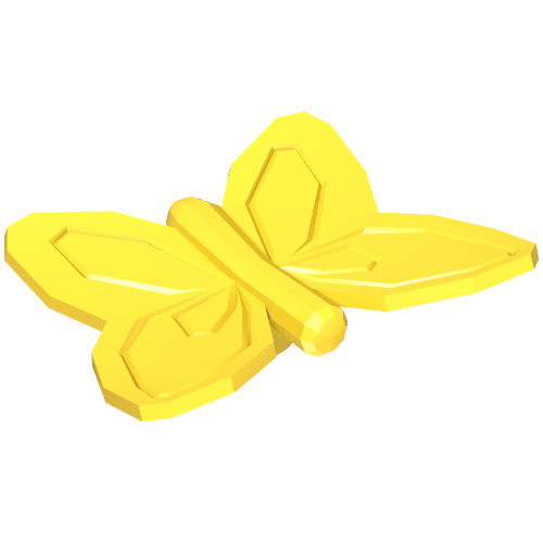 Belville / Scala, Insect, Butterfly Gelb