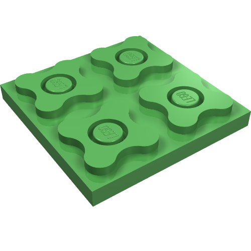 Scala, Plate 4 × 4 Bright Green