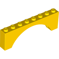 Stein Bogen 1 × 8 × 2 Gelb