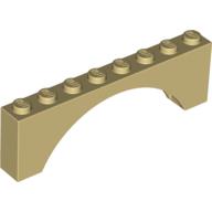 Stein Bogen 1 × 8 × 2 Beige